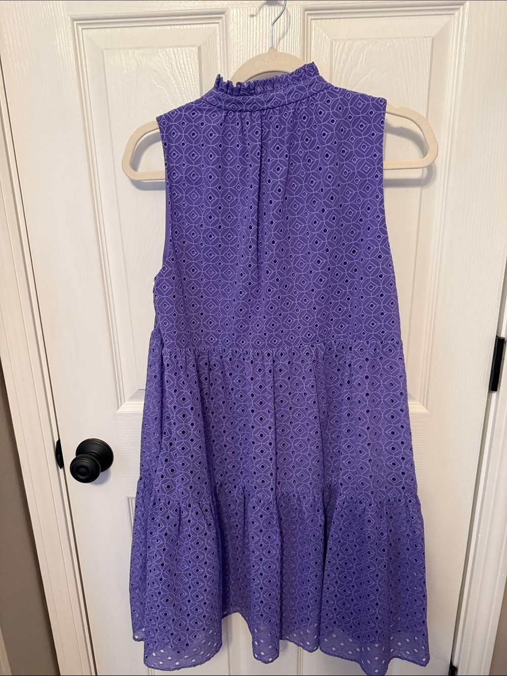 Women’s Lilly Pulitzer Eyelet Sleeveless Tiered Dress - Purple - Picture 2 of 2